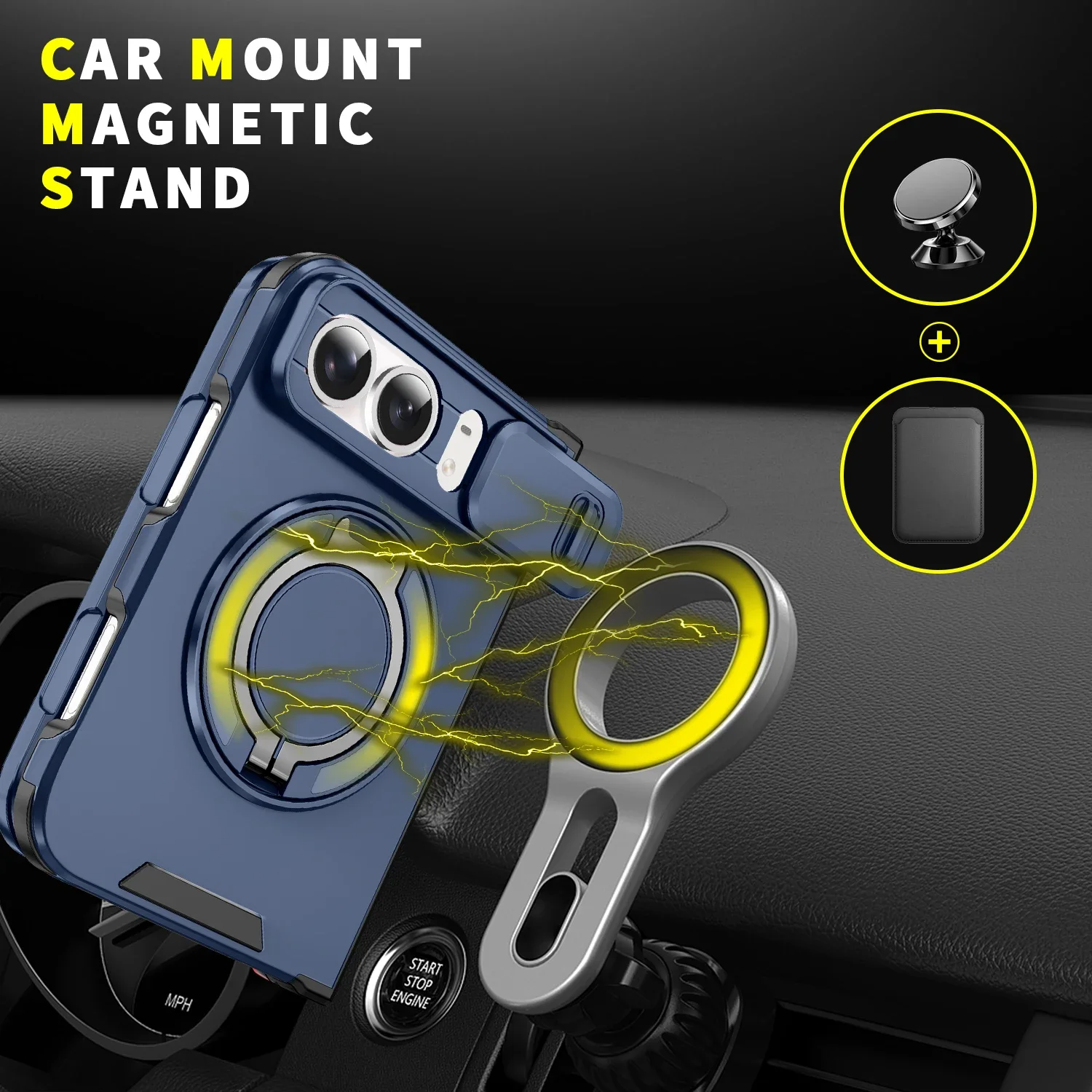 Coque pour iPhone Duo, coque d - Car Phone Holder avis et prix