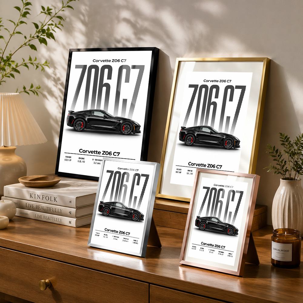 Affiche en métal encadrée de l - Car Mirror avis et prix