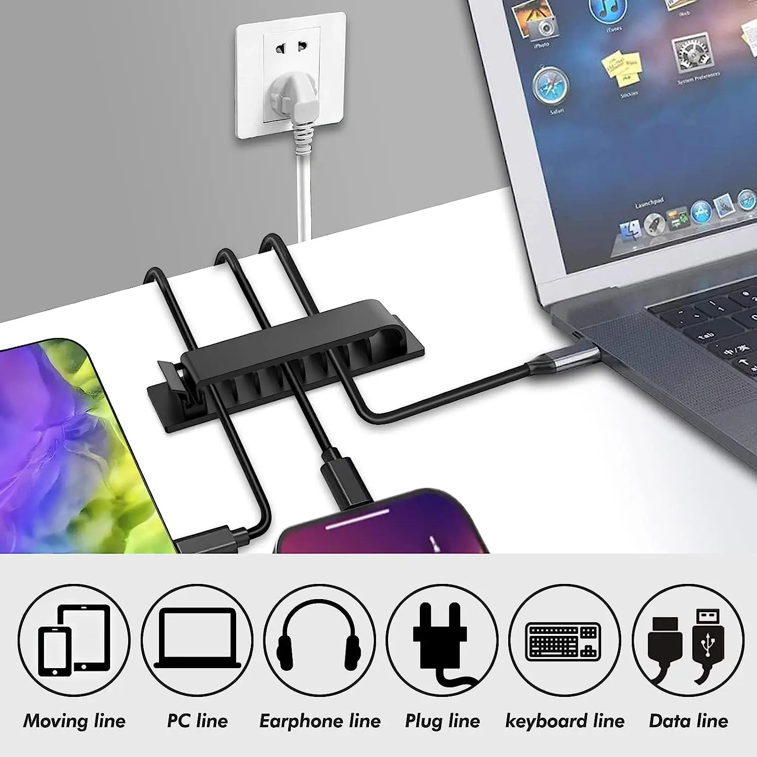 Organisateur de câbles, Clips  - Car Cable Organizer avis et prix